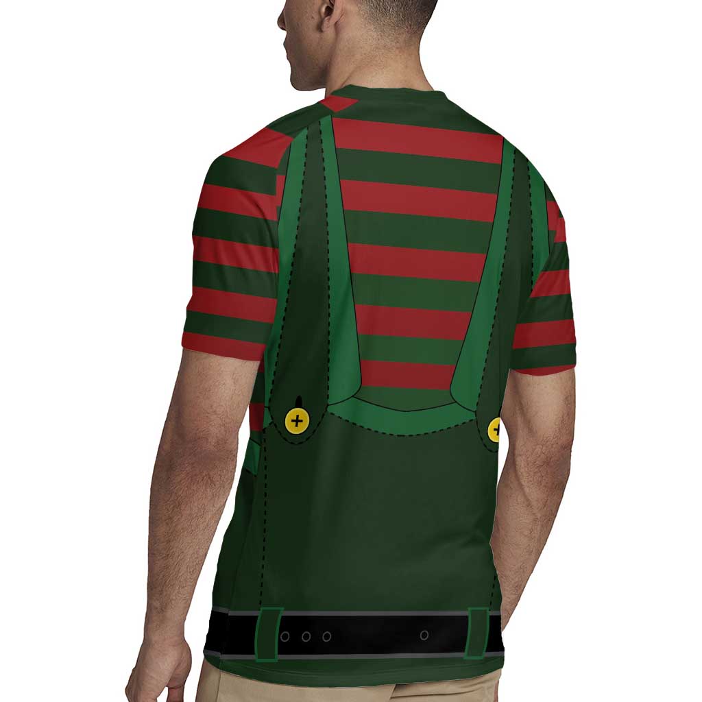 Christmas Elf Costume Rugby Jersey Santa’s Little Helper Outfit - Wonder Print Shop
