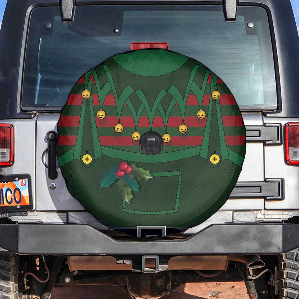 Christmas Elf Costume Spare Tire Cover Santa’s Little Helper Outfit - Wonder Print Shop