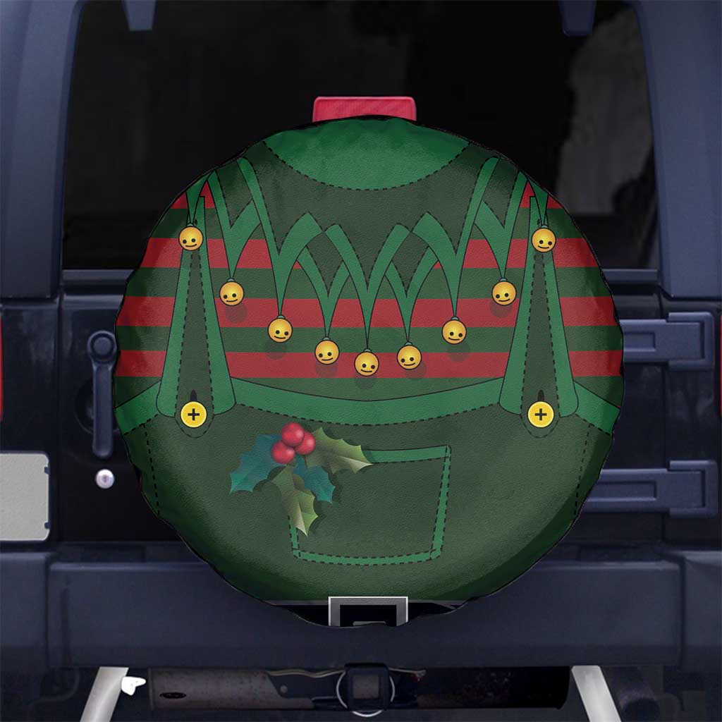 Christmas Elf Costume Spare Tire Cover Santa’s Little Helper Outfit - Wonder Print Shop