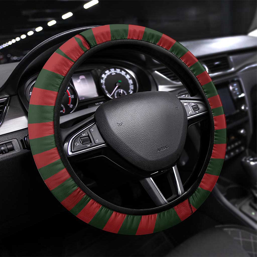 Christmas Elf Costume Steering Wheel Cover Santa’s Little Helper Outfit - Wonder Print Shop