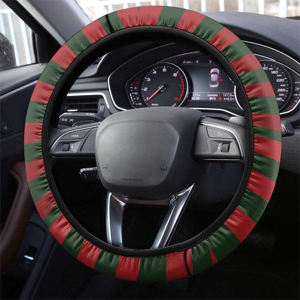 Christmas Elf Costume Steering Wheel Cover Santa’s Little Helper Outfit - Wonder Print Shop