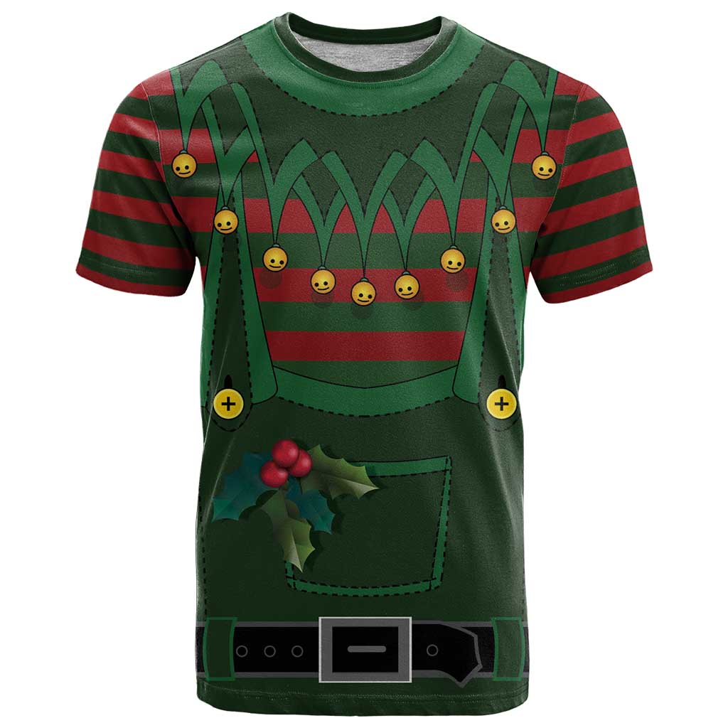 Christmas Elf Costume T Shirt Santa’s Little Helper Outfit - Wonder Print Shop