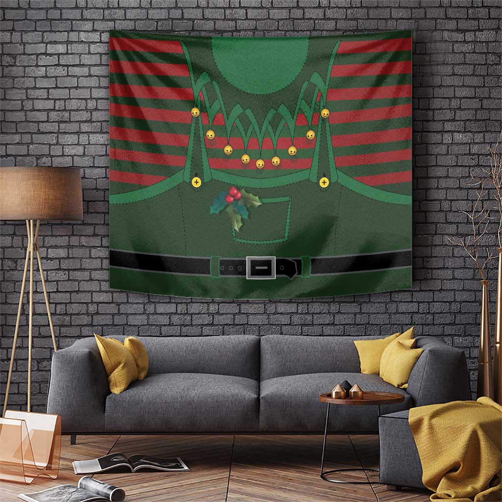 Christmas Elf Costume Tapestry Santa’s Little Helper Outfit - Wonder Print Shop
