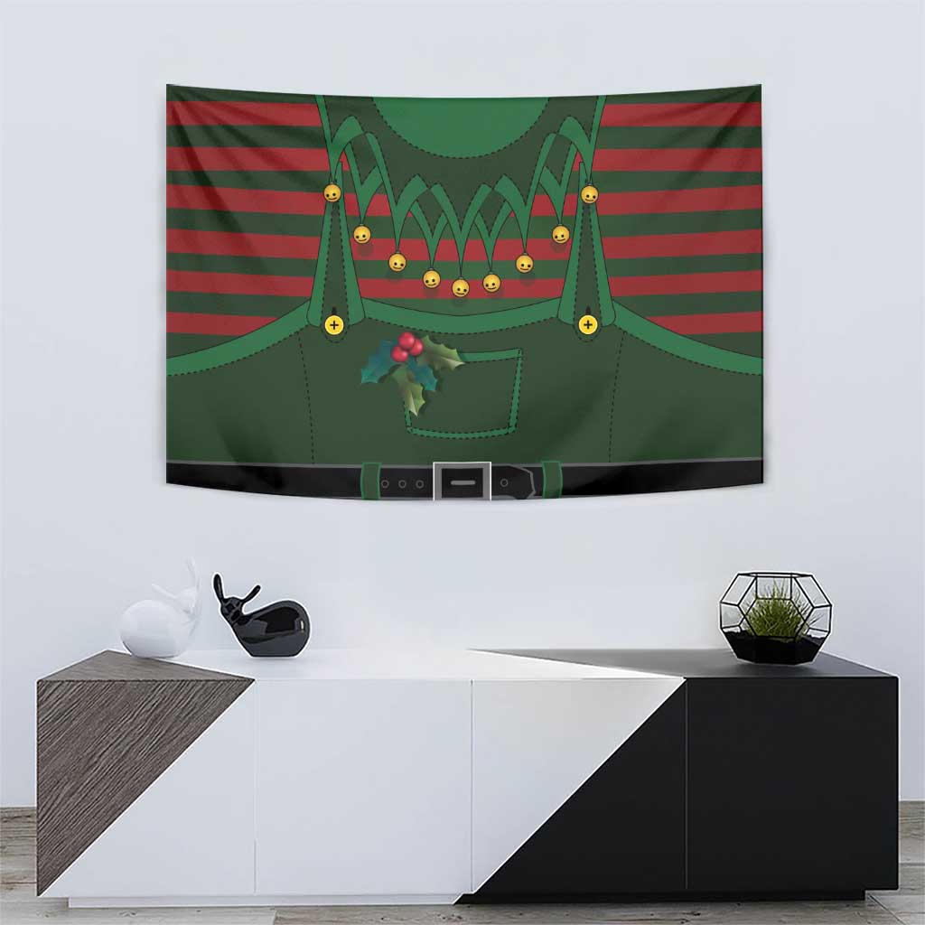 Christmas Elf Costume Tapestry Santa’s Little Helper Outfit - Wonder Print Shop