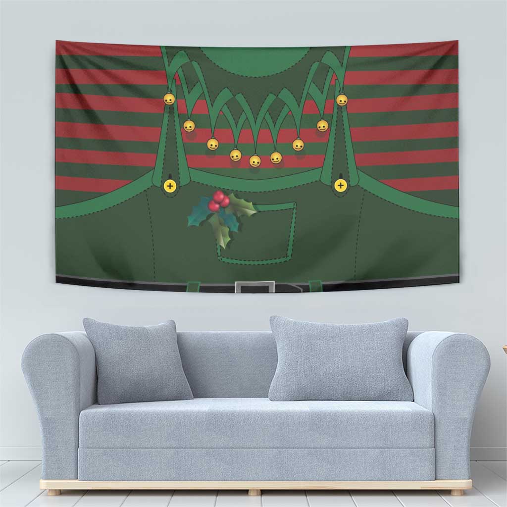 Christmas Elf Costume Tapestry Santa’s Little Helper Outfit - Wonder Print Shop