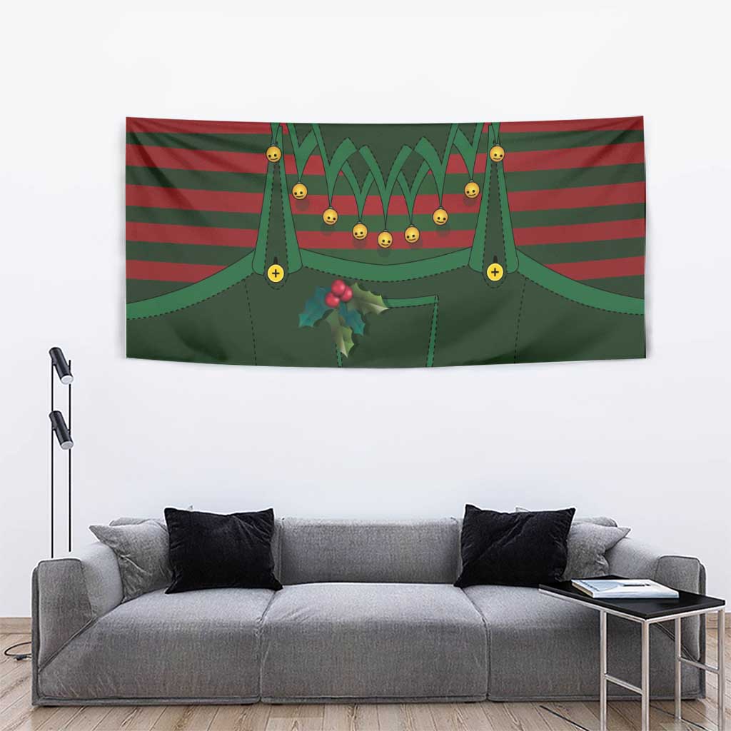 Christmas Elf Costume Tapestry Santa’s Little Helper Outfit - Wonder Print Shop