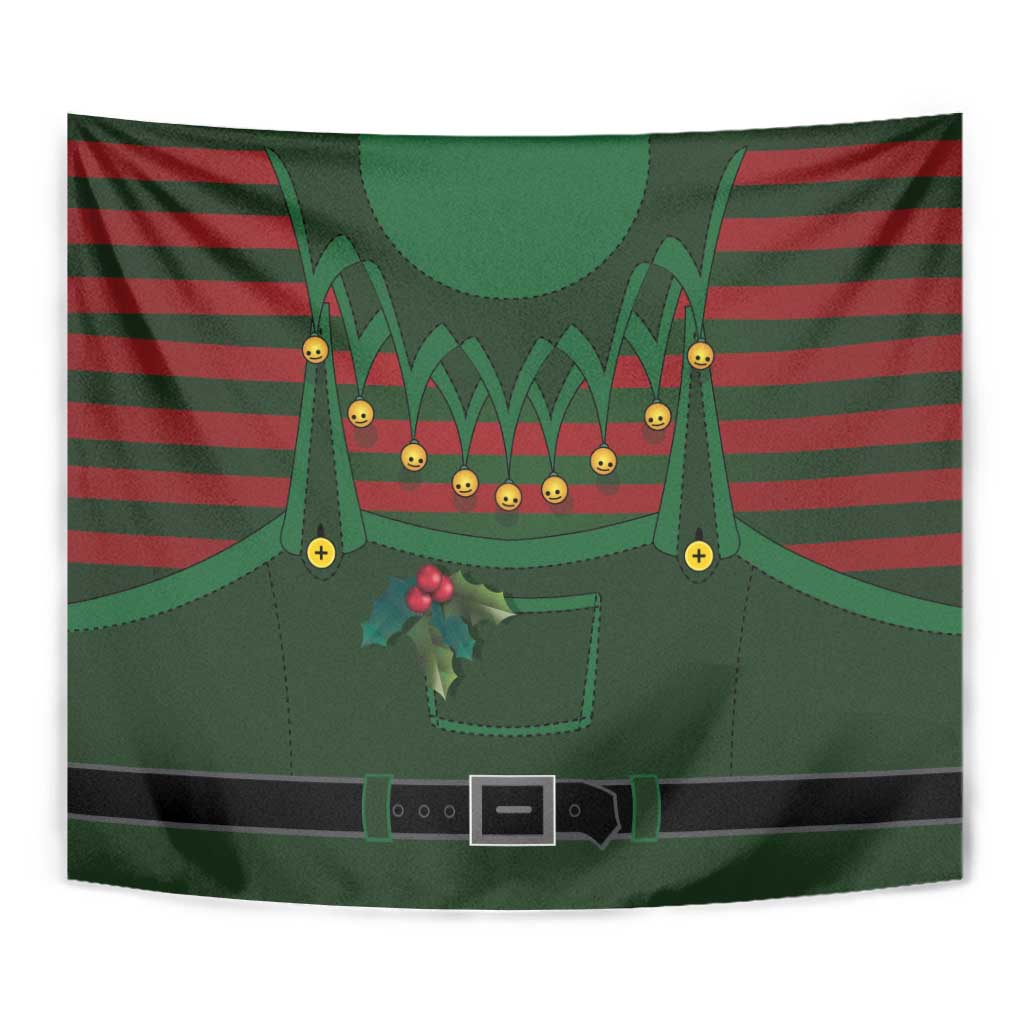 Christmas Elf Costume Tapestry Santa’s Little Helper Outfit - Wonder Print Shop
