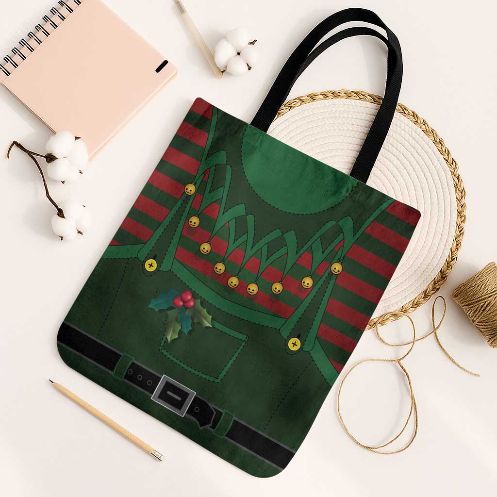 Christmas Elf Costume Tote Bag Santa’s Little Helper Outfit - Wonder Print Shop