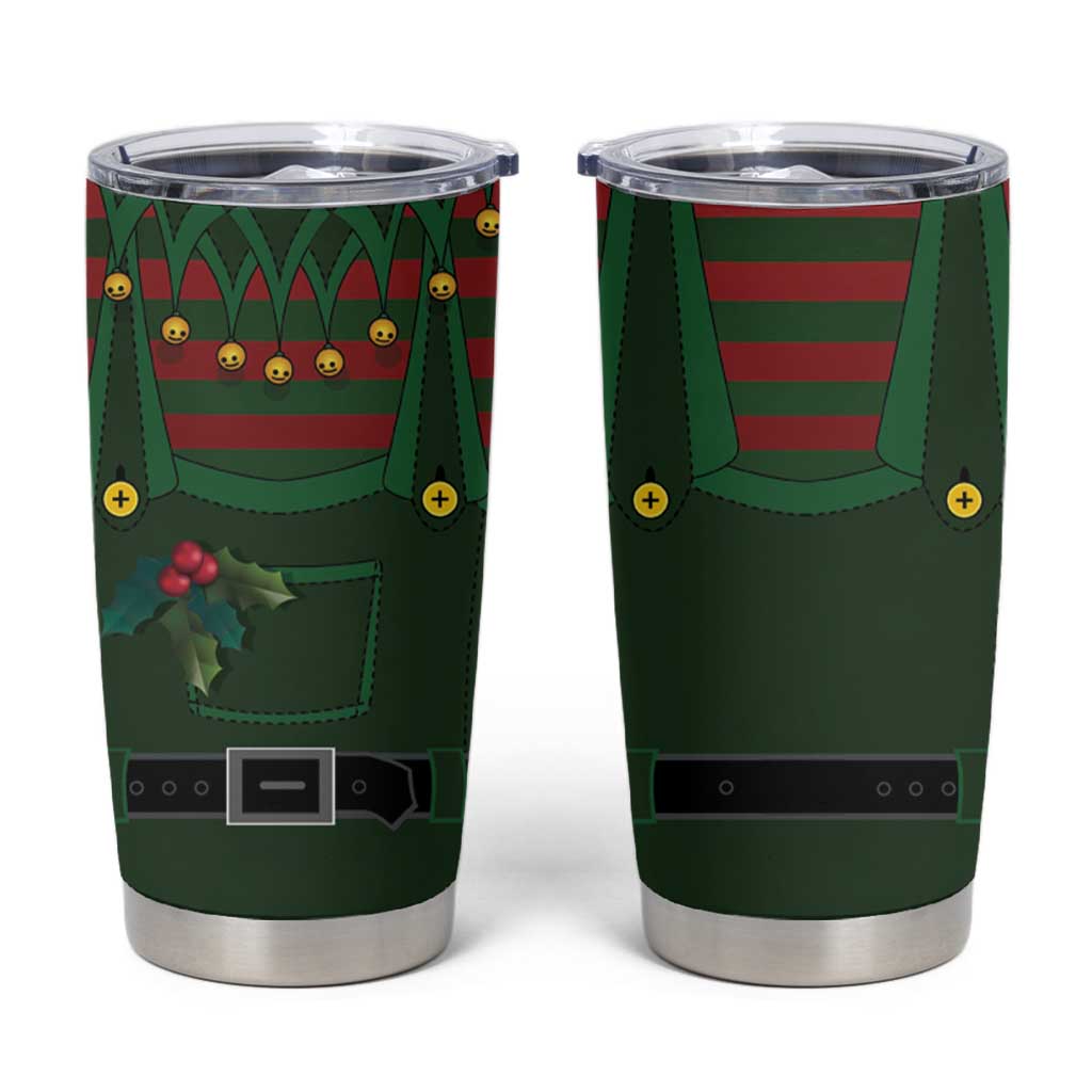 Christmas Elf Costume Tumbler Cup Santa’s Little Helper Outfit - Wonder Print Shop