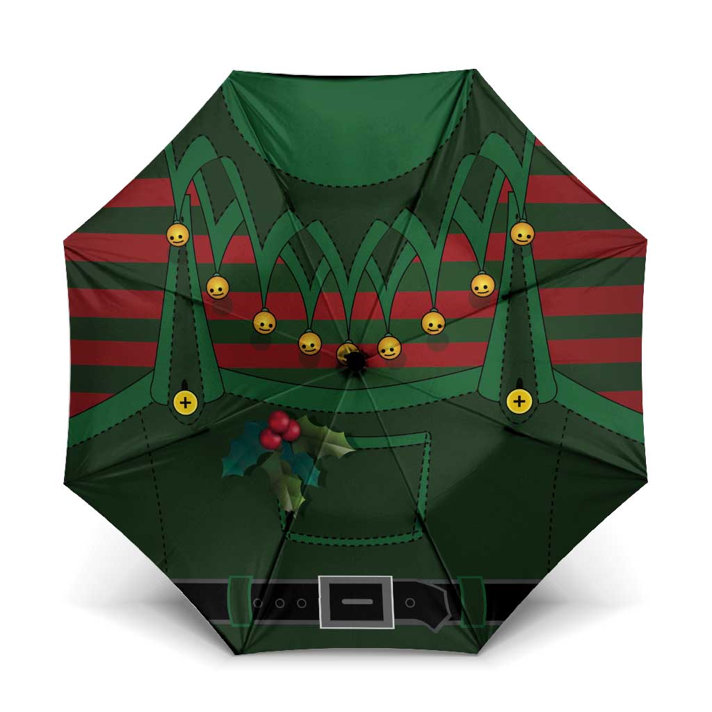 Christmas Elf Costume Umbrella Santa’s Little Helper Outfit - Wonder Print Shop