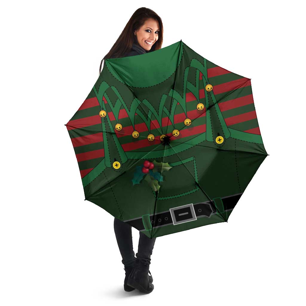 Christmas Elf Costume Umbrella Santa’s Little Helper Outfit - Wonder Print Shop