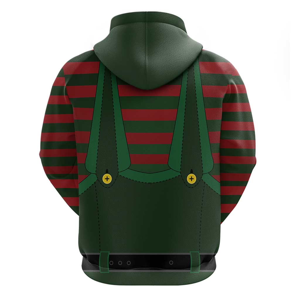 Christmas Elf Costume Zip Hoodie Santa’s Little Helper Outfit - Wonder Print Shop