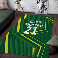 Pakistan Cricket Custom Area Rug Shaheen Falcon Go Champions LT9 - Wonder Print Shop