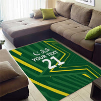 Pakistan Cricket Custom Area Rug Shaheen Falcon Go Champions LT9 - Wonder Print Shop