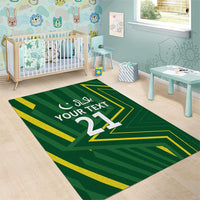 Pakistan Cricket Custom Area Rug Shaheen Falcon Go Champions LT9 - Wonder Print Shop