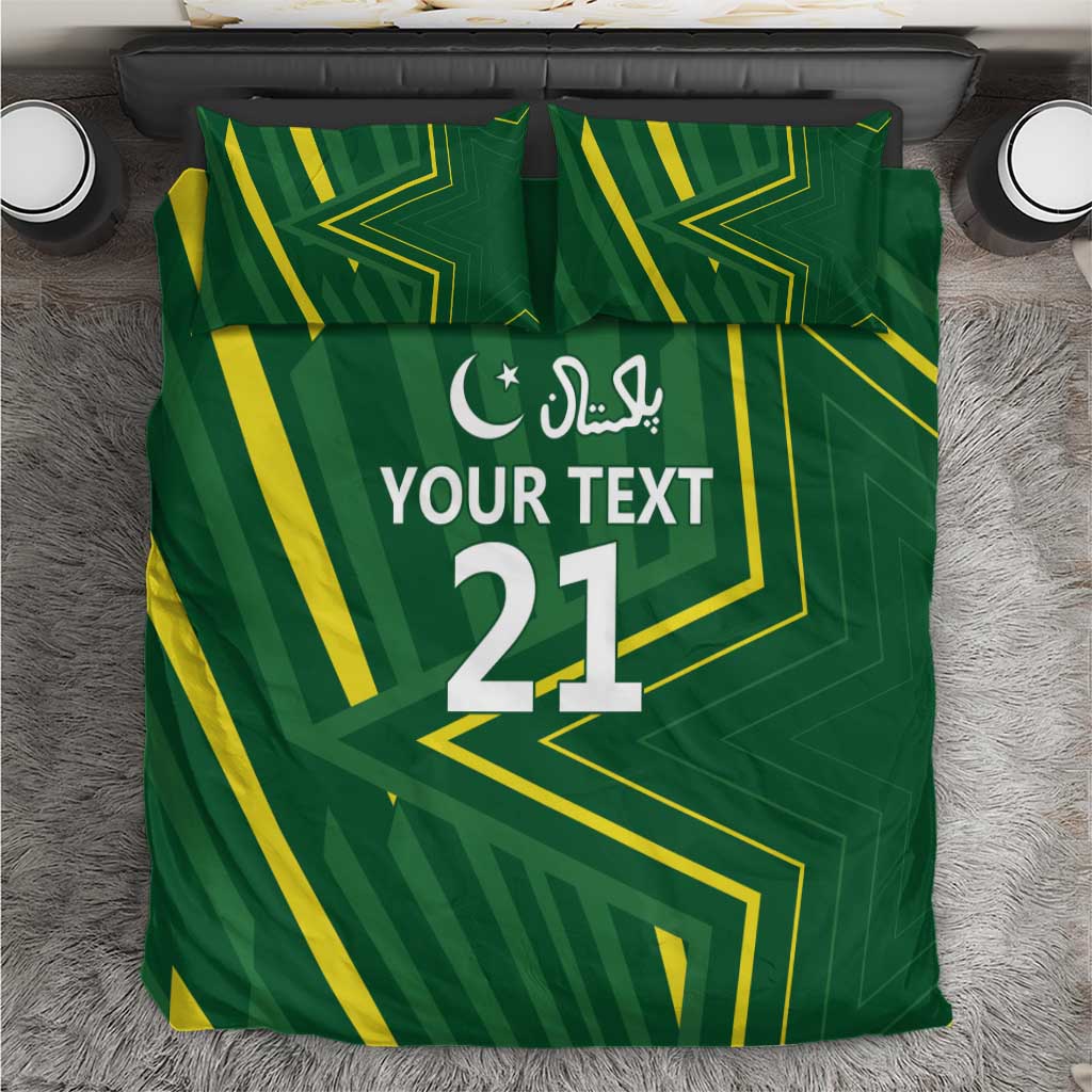 Pakistan Cricket Custom Bedding Set Shaheen Falcon Go Champions LT9 - Wonder Print Shop