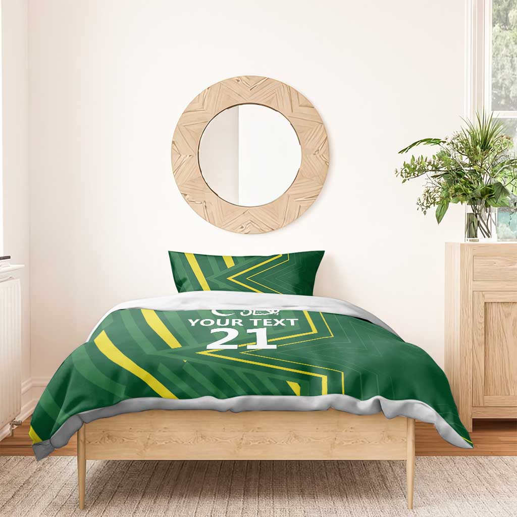 Pakistan Cricket Custom Bedding Set Shaheen Falcon Go Champions LT9 - Wonder Print Shop