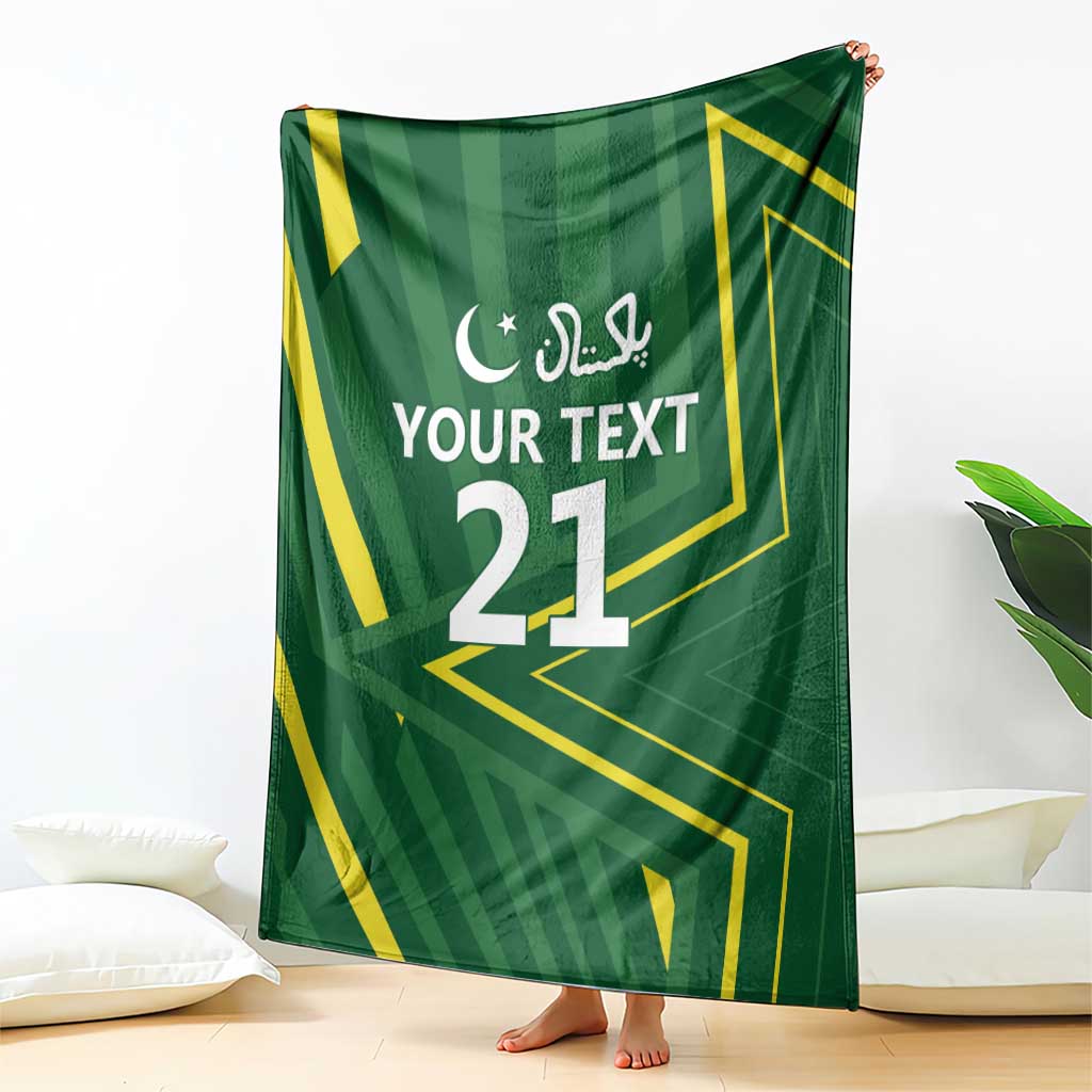 Pakistan Cricket Custom Blanket Shaheen Falcon Go Champions