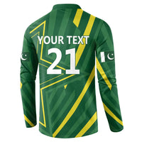 Pakistan Cricket Custom Button Sweatshirt Shaheen Falcon Go Champions LT9 - Wonder Print Shop