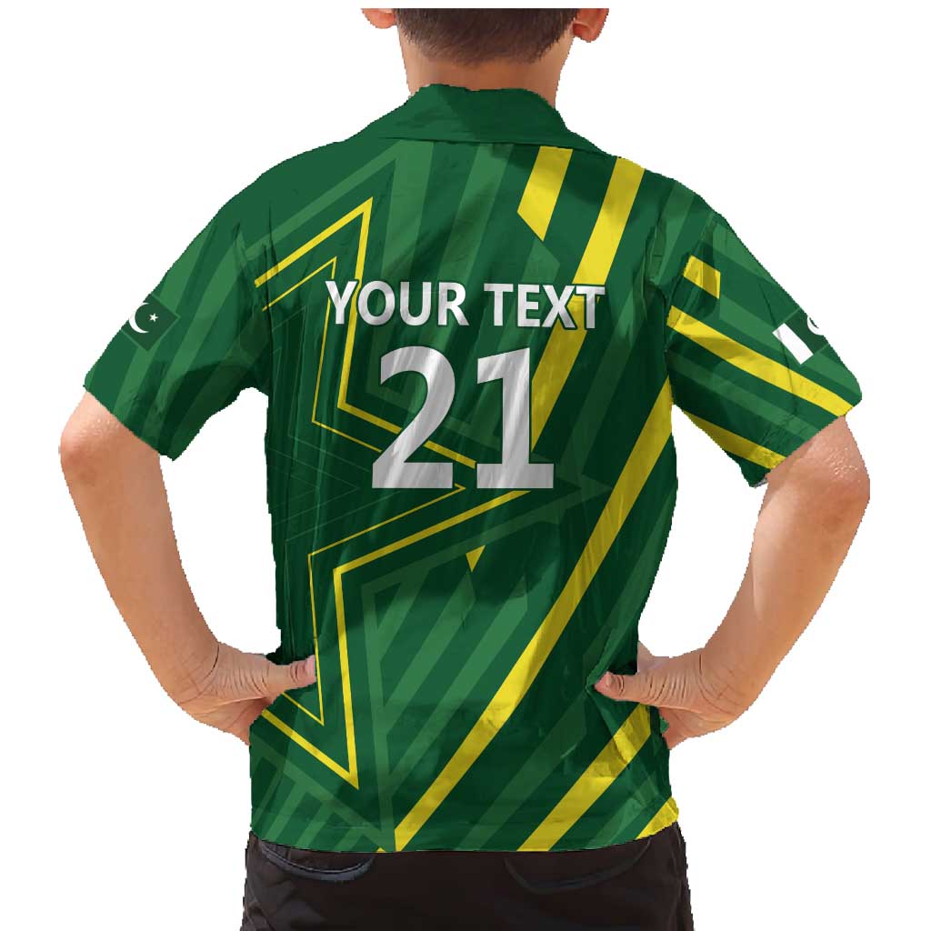 Pakistan Cricket Custom Family Matching Mermaid Dress and Hawaiian Shirt Shaheen Falcon Go Champions LT9 - Wonder Print Shop
