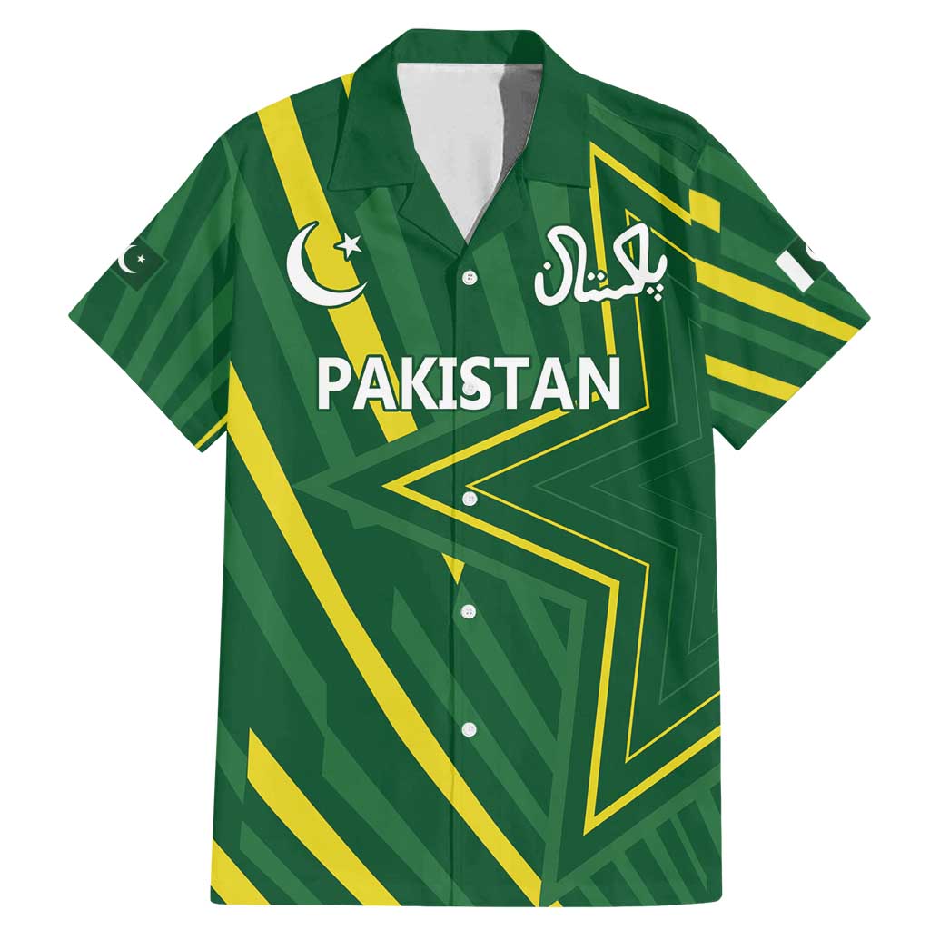 Pakistan Cricket Custom Family Matching Mermaid Dress and Hawaiian Shirt Shaheen Falcon Go Champions LT9 - Wonder Print Shop