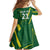 Pakistan Cricket Custom Family Matching Off The Shoulder Long Sleeve Dress and Hawaiian Shirt Shaheen Falcon Go Champions - Wonder Print Shop