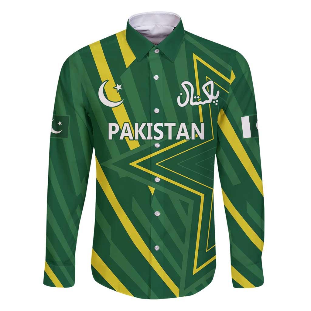 Pakistan Cricket Custom Family Matching Puletasi and Hawaiian Shirt Shaheen Falcon Go Champions - Wonder Print Shop
