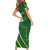 Pakistan Cricket Custom Family Matching Short Sleeve Bodycon Dress and Hawaiian Shirt Shaheen Falcon Go Champions - Wonder Print Shop