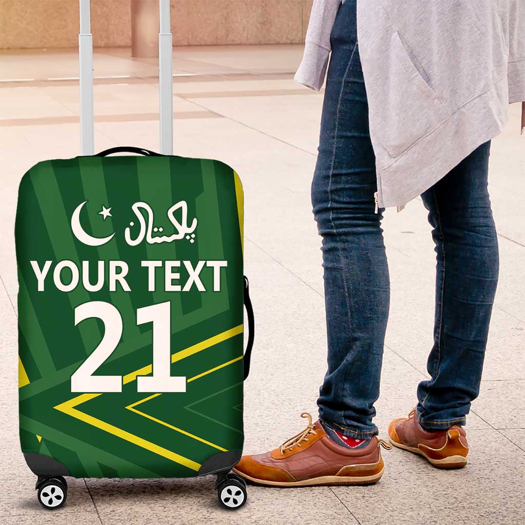 Pakistan Cricket Custom Luggage Cover Shaheen Falcon Go Champions - Wonder Print Shop