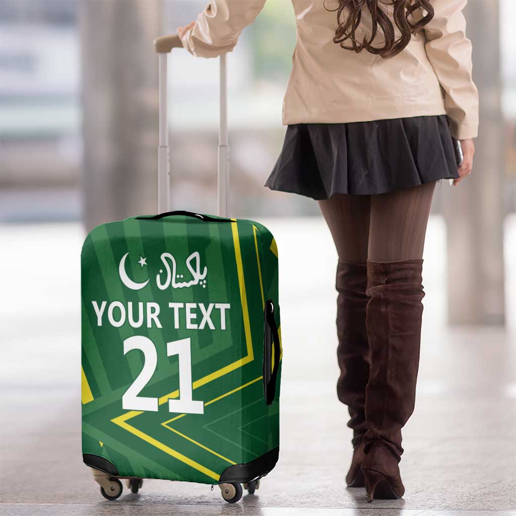 Pakistan Cricket Custom Luggage Cover Shaheen Falcon Go Champions - Wonder Print Shop
