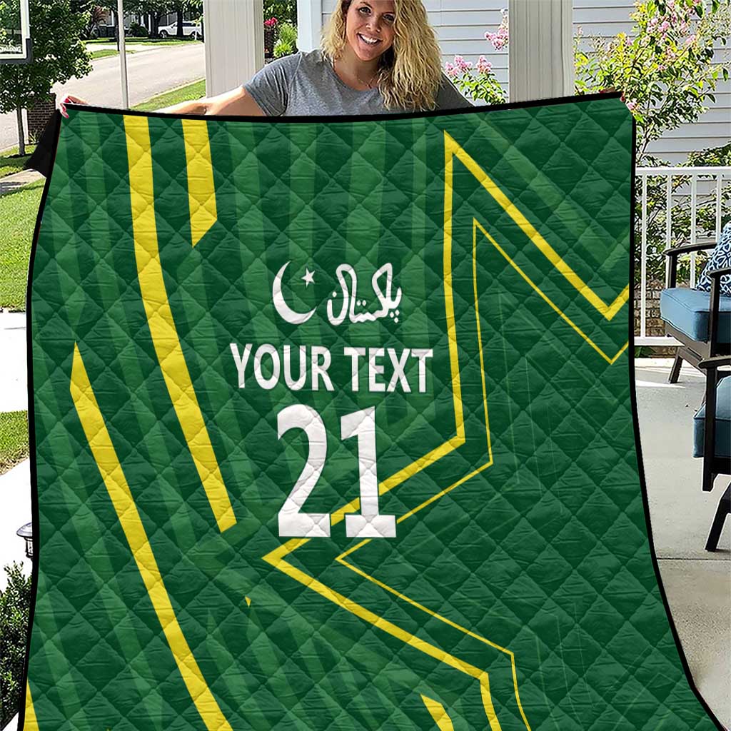 Pakistan Cricket Custom Quilt Shaheen Falcon Go Champions - Wonder Print Shop