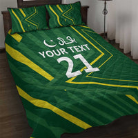 Pakistan Cricket Custom Quilt Bed Set Shaheen Falcon Go Champions - Wonder Print Shop
