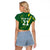 Pakistan Cricket Custom Raglan Cropped T Shirt Shaheen Falcon Go Champions - Wonder Print Shop