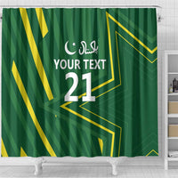Pakistan Cricket Custom Shower Curtain Shaheen Falcon Go Champions