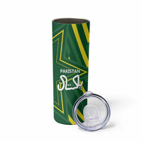 Pakistan Cricket Custom Skinny Tumbler Shaheen Falcon Go Champions - Wonder Print Shop