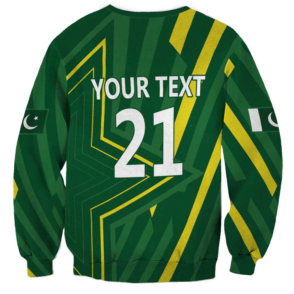 Pakistan Cricket Custom Sweatshirt Shaheen Falcon Go Champions - Wonder Print Shop
