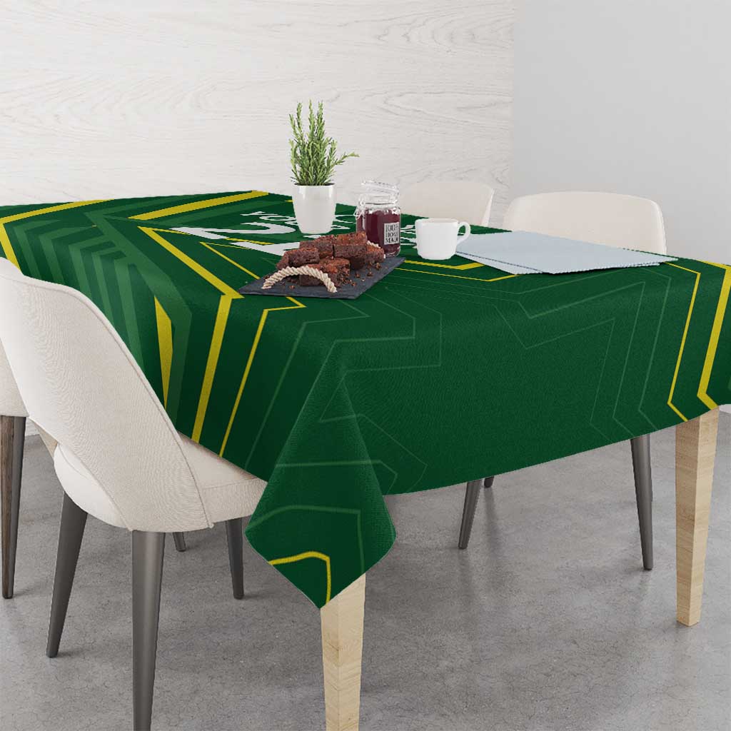 Pakistan Cricket Custom Tablecloth Shaheen Falcon Go Champions - Wonder Print Shop