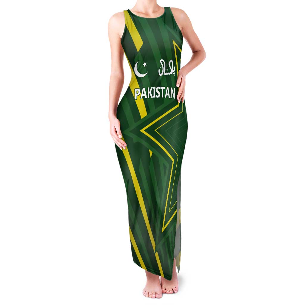 Pakistan Cricket Custom Tank Maxi Dress Shaheen Falcon Go Champions - Wonder Print Shop