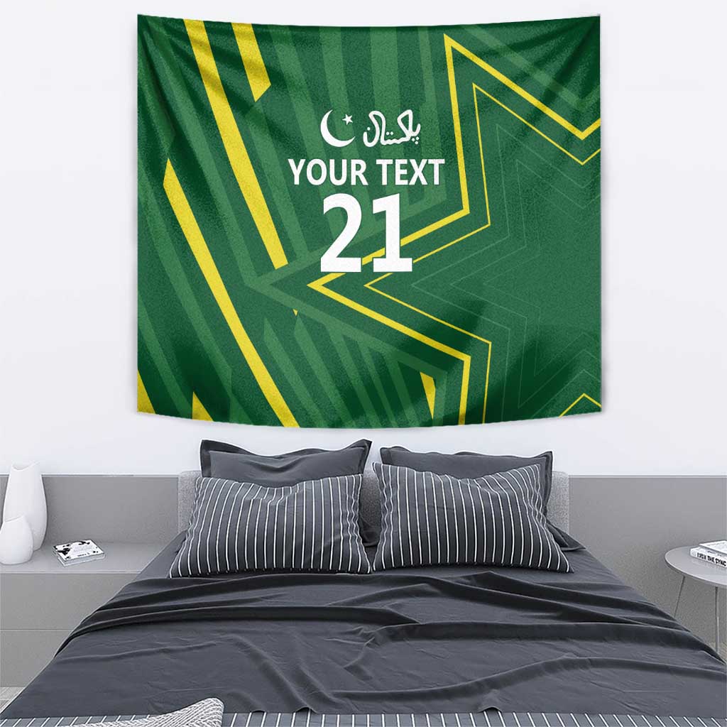Pakistan Cricket Custom Tapestry Shaheen Falcon Go Champions - Wonder Print Shop