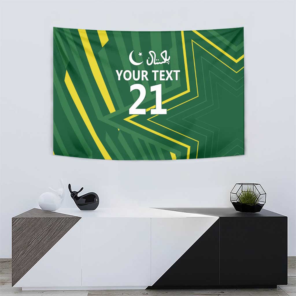 Pakistan Cricket Custom Tapestry Shaheen Falcon Go Champions - Wonder Print Shop