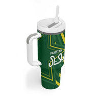 Pakistan Cricket Custom Tumbler With Handle Shaheen Falcon Go Champions - Wonder Print Shop