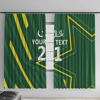 Pakistan Cricket Custom Window Curtain Shaheen Falcon Go Champions - Wonder Print Shop