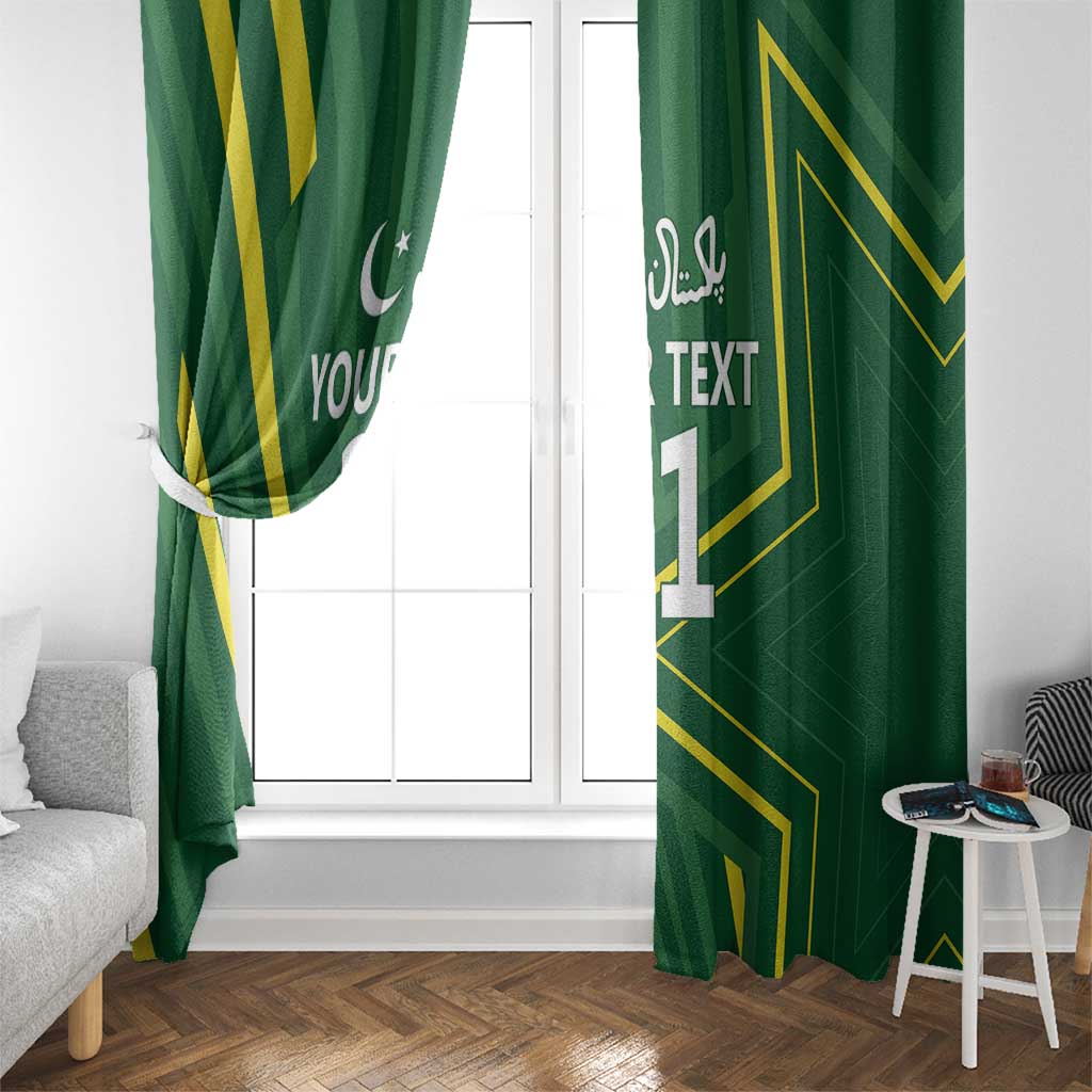 Pakistan Cricket Custom Window Curtain Shaheen Falcon Go Champions - Wonder Print Shop