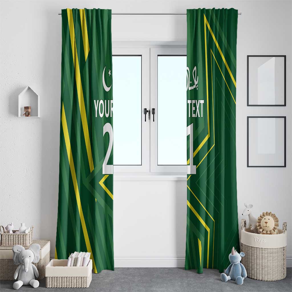 Pakistan Cricket Custom Window Curtain Shaheen Falcon Go Champions - Wonder Print Shop