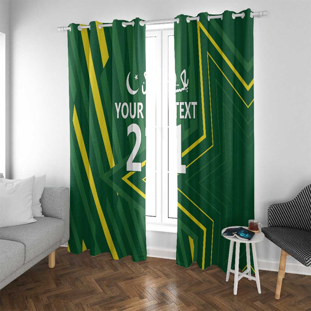 Pakistan Cricket Custom Window Curtain Shaheen Falcon Go Champions - Wonder Print Shop