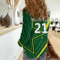 Pakistan Cricket Custom Women Casual Shirt Shaheen Falcon Go Champions - Wonder Print Shop