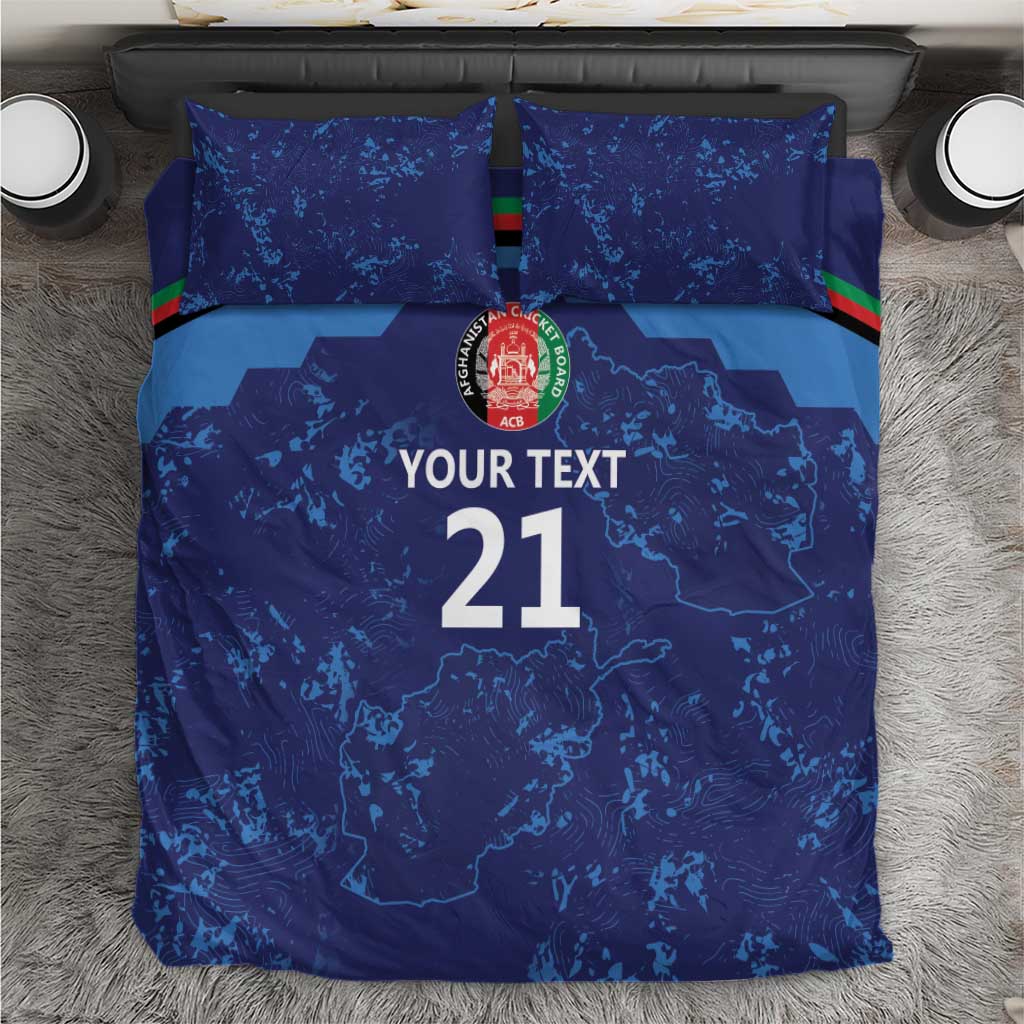 Afghan Atalans Cricket Custom Bedding Set Afghanistan Map with Sporty Style LT9 - Wonder Print Shop
