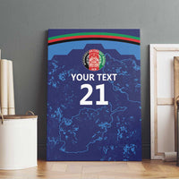 Afghan Atalans Cricket Custom Canvas Wall Art Afghanistan Map with Sporty Style LT9 - Wonder Print Shop