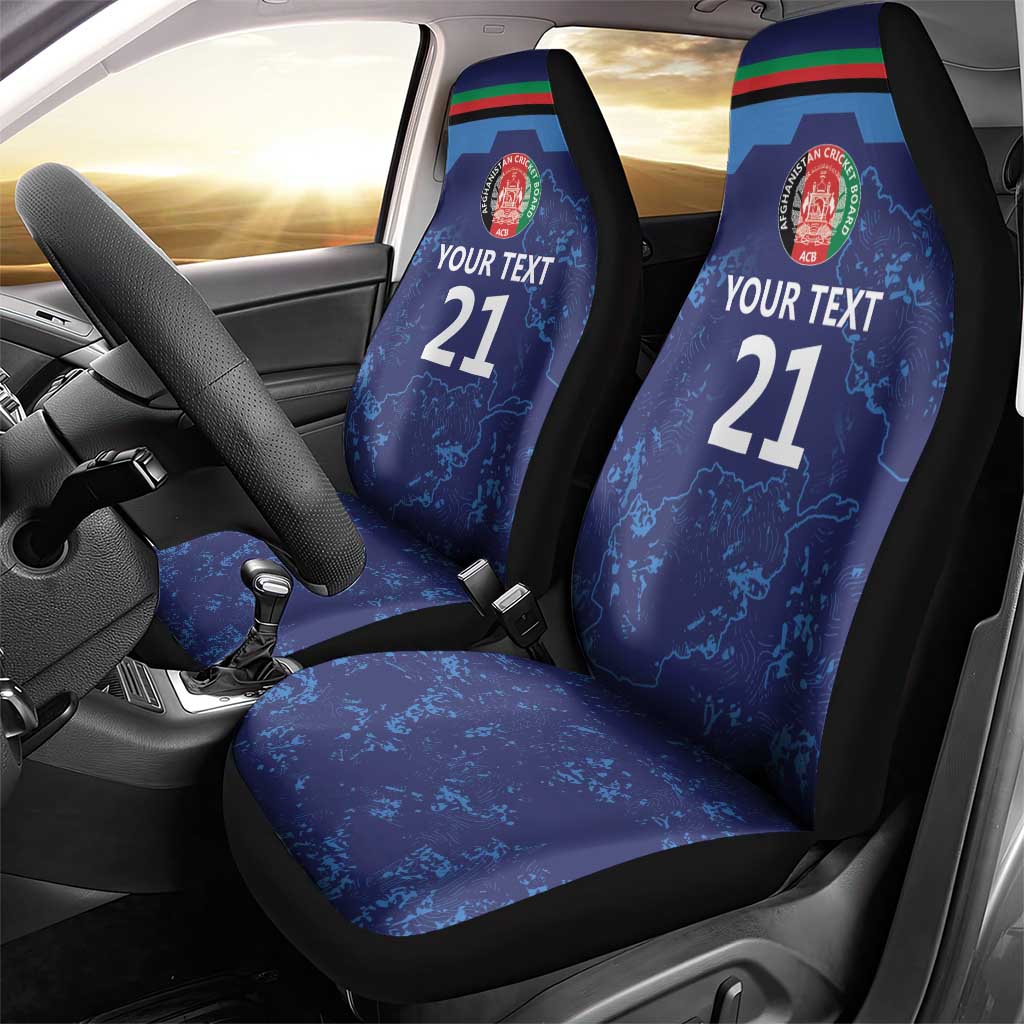 Afghan Atalans Cricket Custom Car Seat Cover Afghanistan Map with Sporty Style LT9 - Wonder Print Shop