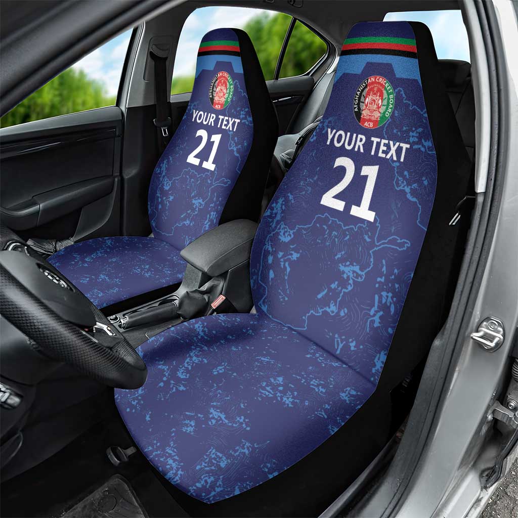 Afghan Atalans Cricket Custom Car Seat Cover Afghanistan Map with Sporty Style LT9 - Wonder Print Shop